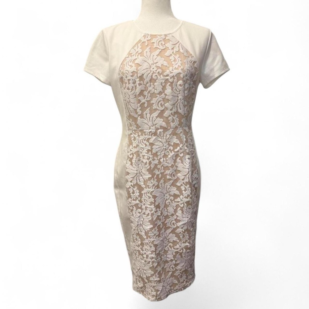 Elegant white floral dress